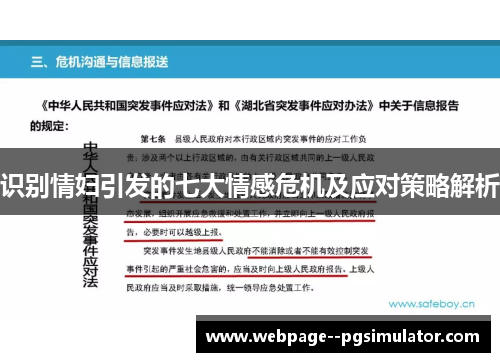 识别情妇引发的七大情感危机及应对策略解析 识别情妇引发的七大情感危机及应对策略解析