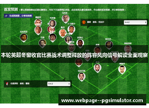 本轮英超冬窗收官比赛战术调整释放的阵容风向信号解读全面观察